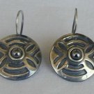 Round oxygenized earrings