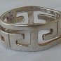 silver geometric ring