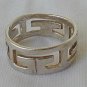 silver geometric ring