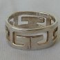 silver geometric ring