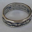 Silver with black strips