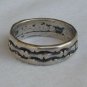 Silver with black strips