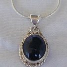 Mini oynx silver pendant