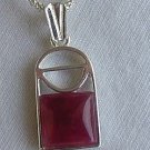 Mini red window pendant