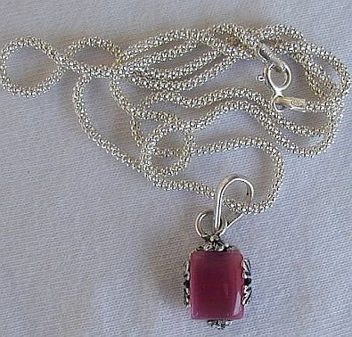 Mini pink pendant