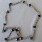 Maskit-onyx and metal necklace