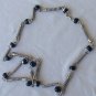 Maskit-onyx and metal necklace