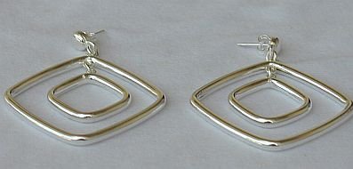 double squares earrings