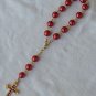 mini red rosary