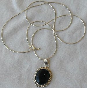 Onyx maskit pendant