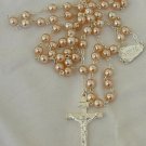 Pink pearls Rosary-A