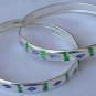 Green&light-blue hoops