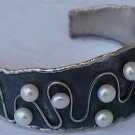 Hand made silver bangle