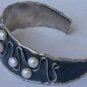 Hand made silver bangle