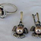 Copper pearl set