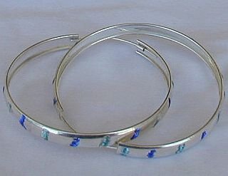 Light blue&blue hoops
