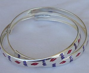 Purple and red hoop