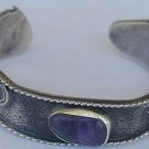 Hand made amethyst bangle