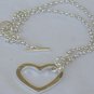 Silver heart necklace