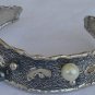 White&black pearls bangle-D