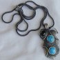 Silver-Turquoise-Onyx  pendant