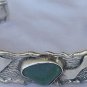 Green and silver bangle