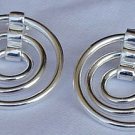 3hoops  silver earrings