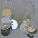 Silver grapes earrings