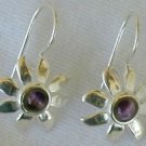 Mini purple flowers earrings