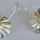 Mini  peridot sun earrings