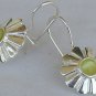 Mini  peridot sun earrings