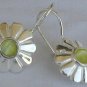 Mini  peridot sun earrings