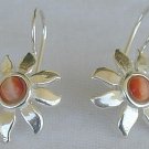 Mini brownish sun earrings