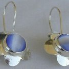 Light blue flowers earrings
