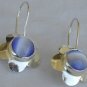 Light blue flowers earrings