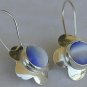 Light blue flowers earrings