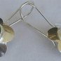 Green flowers earrings