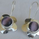 Purple flowers earrings
