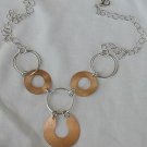 6 rounds copper and silver necklace