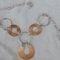 6 rounds copper and silver necklace