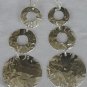 3parts silver earrings