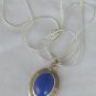 Blue agate pendant