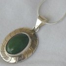 Green agate pendant-B