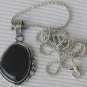 Beautiful handmade black agate pendant