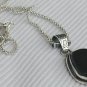 Beautiful handmade black agate pendant