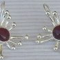 Red prickle  earrings