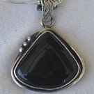 Black agate pendant-SR62