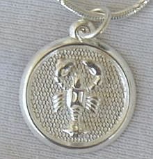 Cancer round pendant