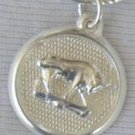 Taurus round pendant