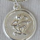 Sagittarius round pendant.